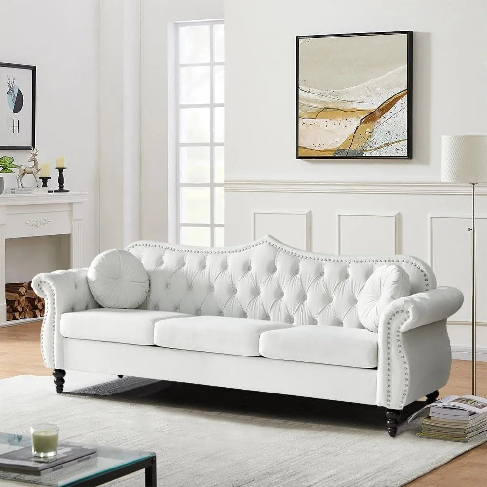 3 Seater Sofa Velvet for Living Room
