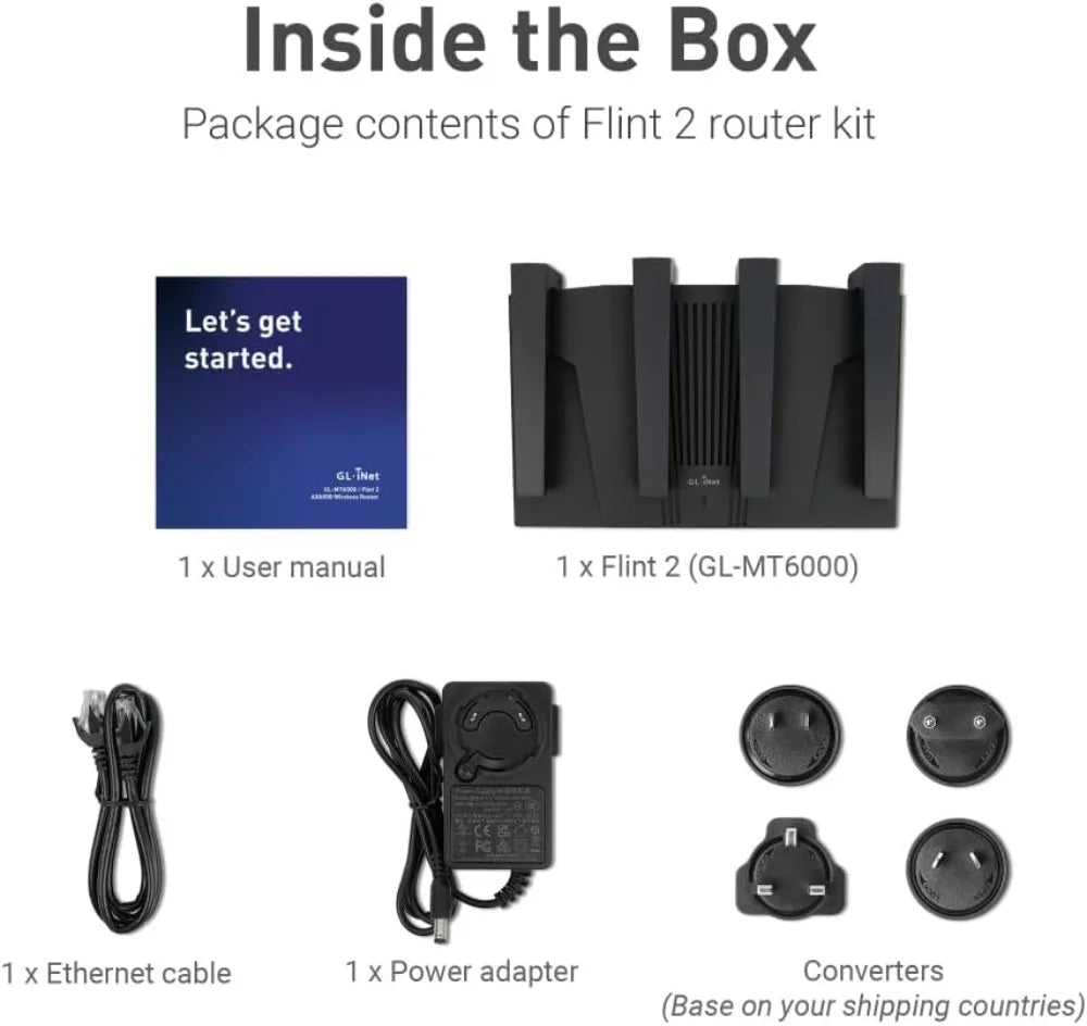 WiFi 6 Gaming Router with 2.5G Ports, High-Speed VPN & AdGuard Support for Home and Business Use