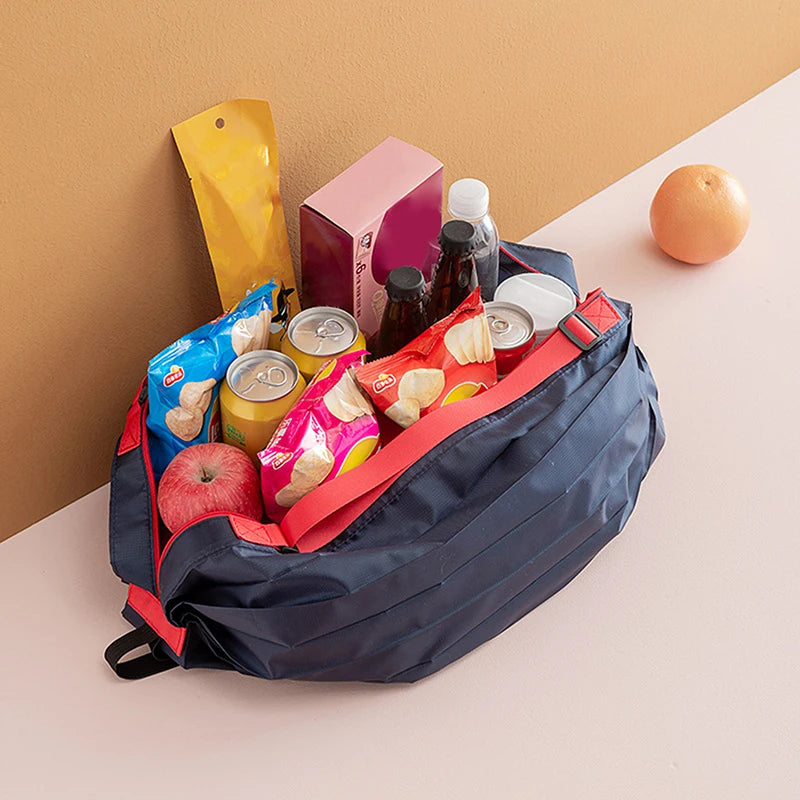 Foldable Storage Bag With Handle/ Portable Travel Camouflage Handbags/ Large Capacity Shopping Bag