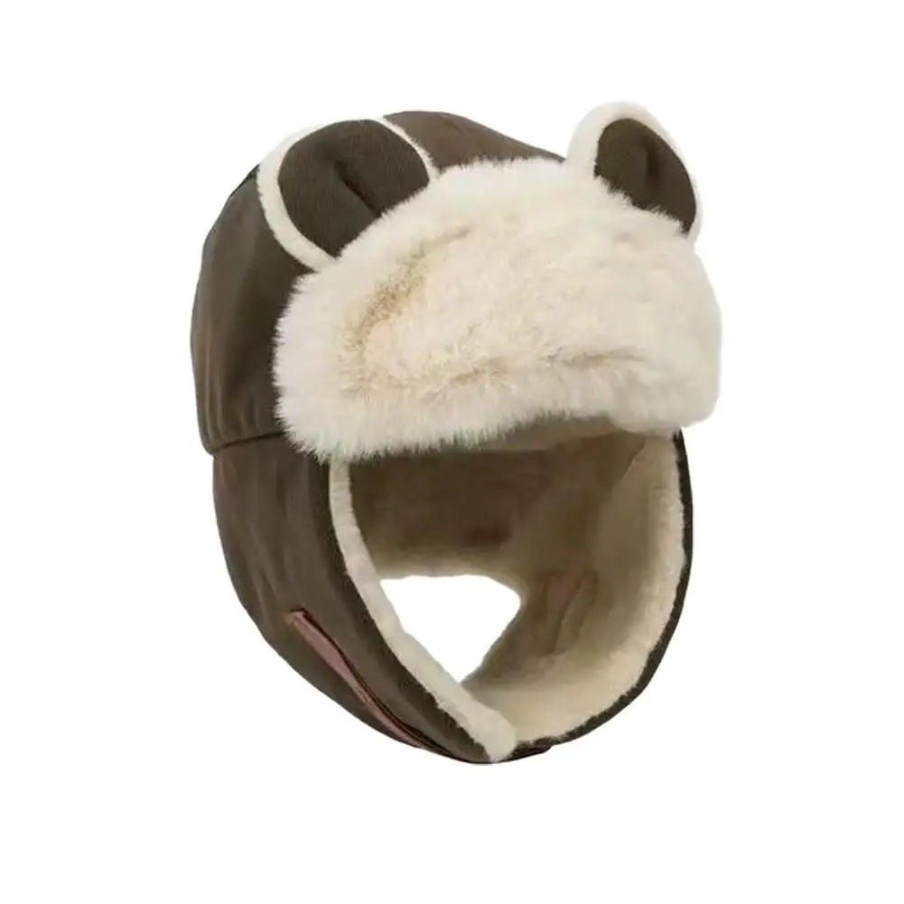 Thick Warm Russian Ushanka Fur Hat Fashion Male/ Female Winter Hat Black Grey Earflap Ski Russian Cap Bomber Hat Gifts