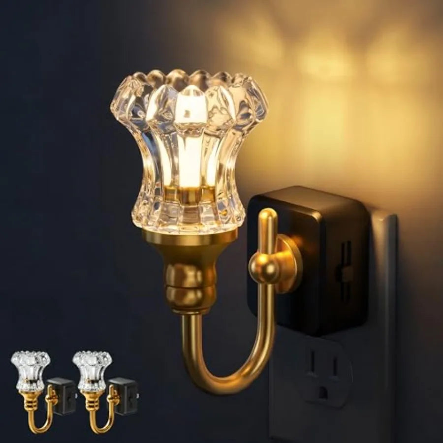 LED Night Light, Night Lights Plug into Wall, 0-100LM Dimmable Nightlight, Dusk to Dawn Sensor, 3000K Soft White, Nightlights