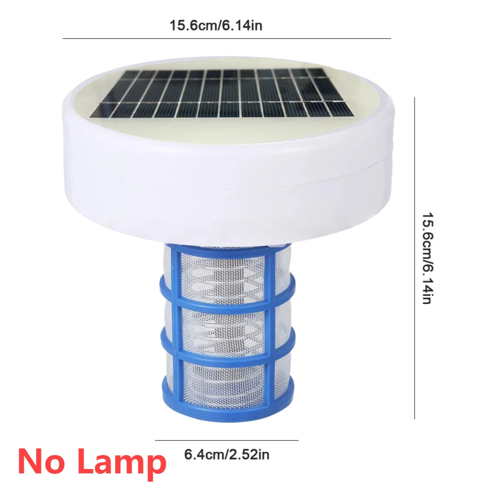 Solar Pool Ionizer Purifier/ Kills-Algae/ Swimming Pool Water Purifiers/ Chlorine-Free Sun Shock &/Water Purifier For Outdoor Hot Tub