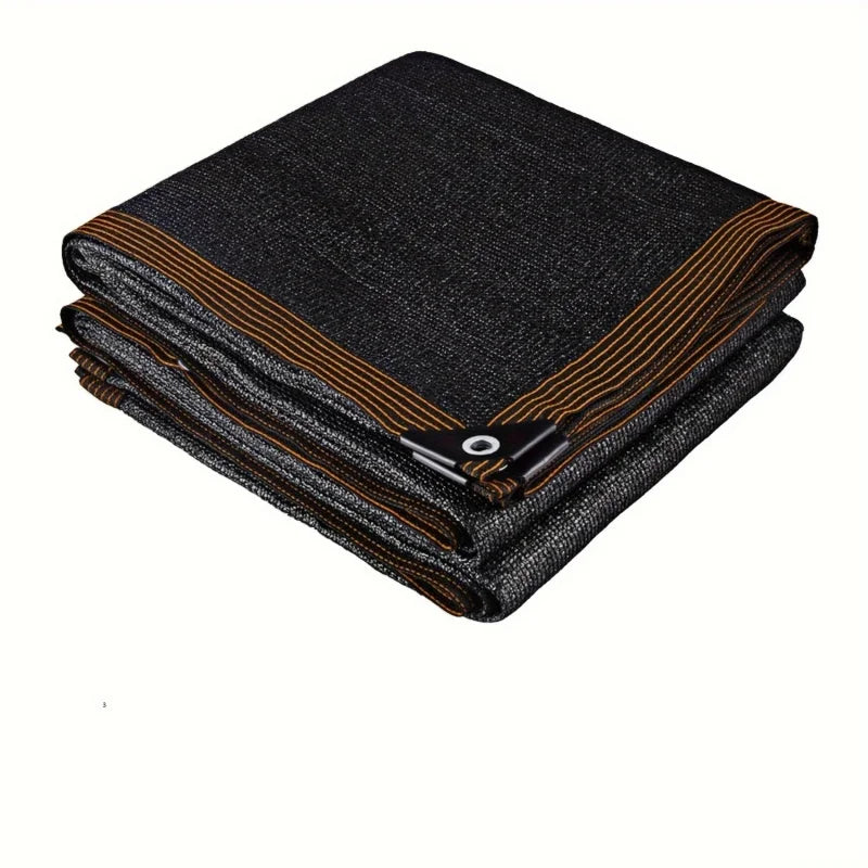 Black High-Density Polyethylene Sunshade Sail - Professional Anti-UV Design, 85%, Suitable for Terrace, Pergola, Courtyard