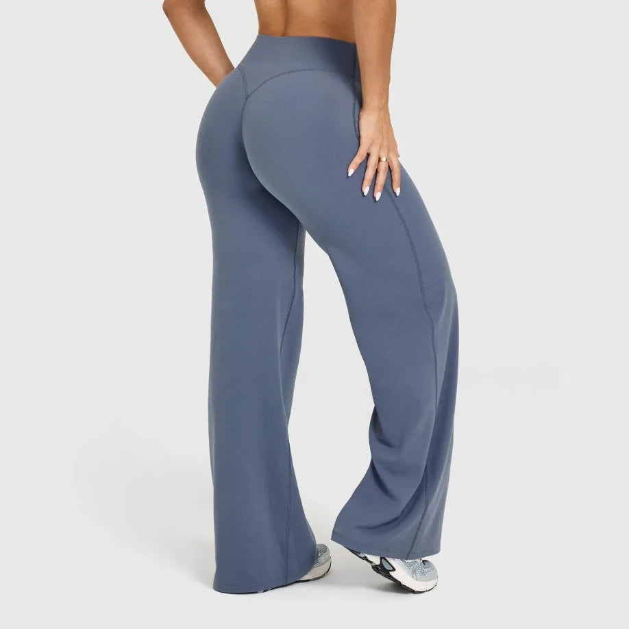NCLAGEN Yoga Pants GYM Naked Feel Straight-Leg Pants Ultra Soft Butter Fabric Women's Mid-Waist Pilates Running Sport Trousers