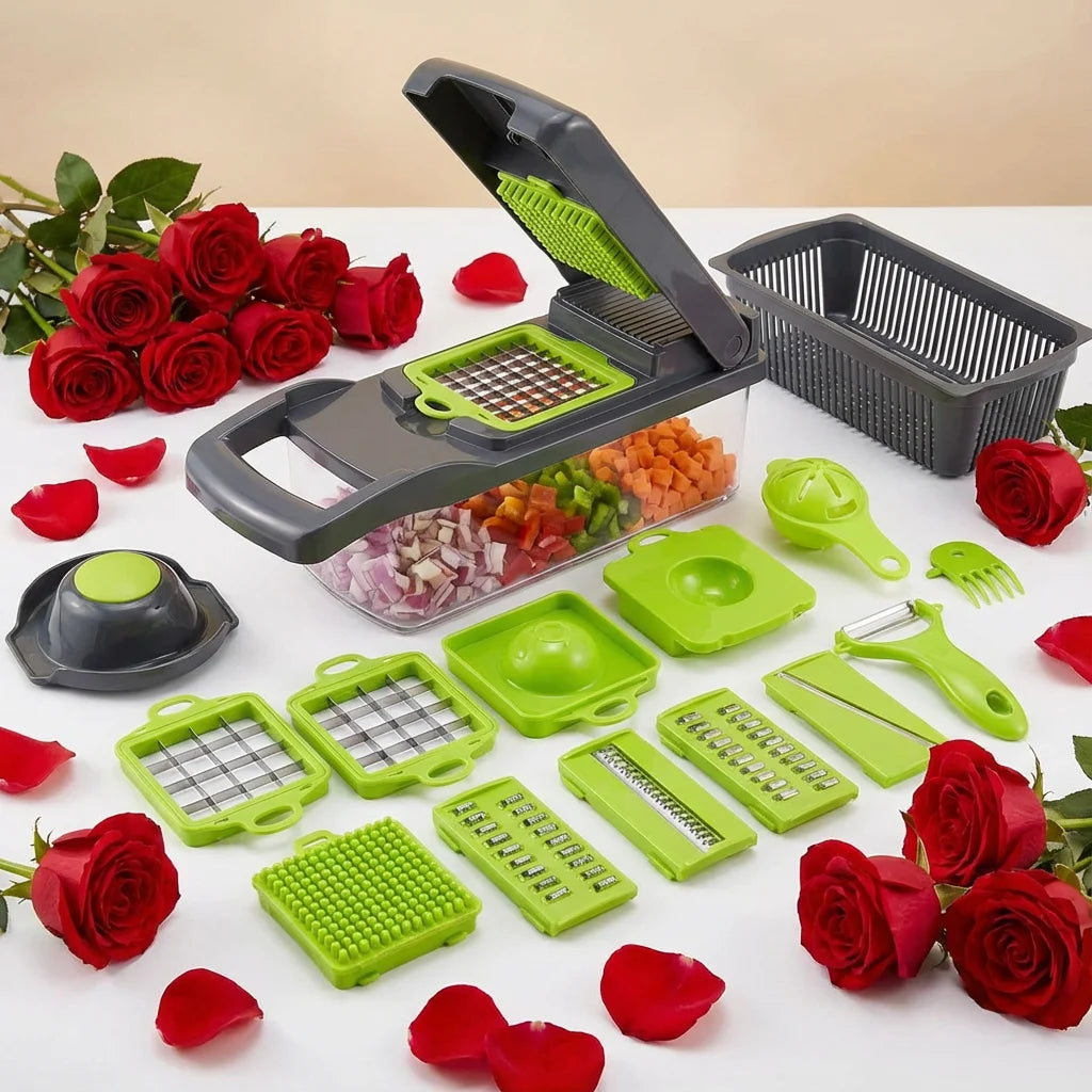 Safe Hand Guard Vegetable Cutter, for Cooking Together. 33x12cm
