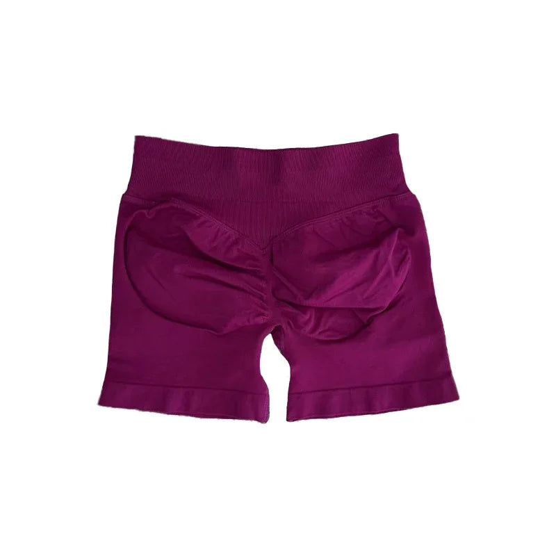 Impact Shorts with Logo Women Seamless Yoga Shorts Scrunch Bum Gym Shorts Workout Biker Short Fitness