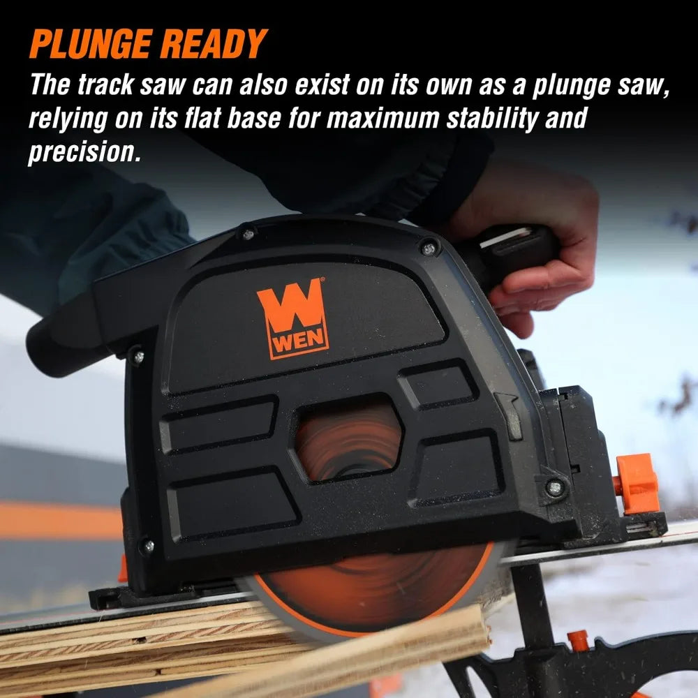 6.5-Inch Cordless Track Saw with Brushless Motor, Variable Speed, Dual 20V Max 4.0 Ah Batteries, and Charger (20691)