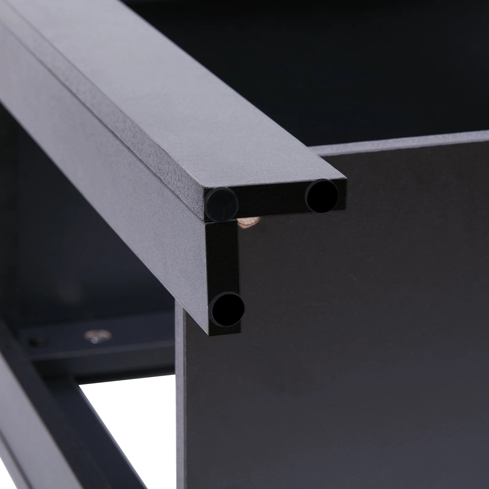 LUVODI Narrow Sofa Side Table with 2-Tier Open Storage Spaces Modern Living Room Offices End Table Nightstand for Bedroom