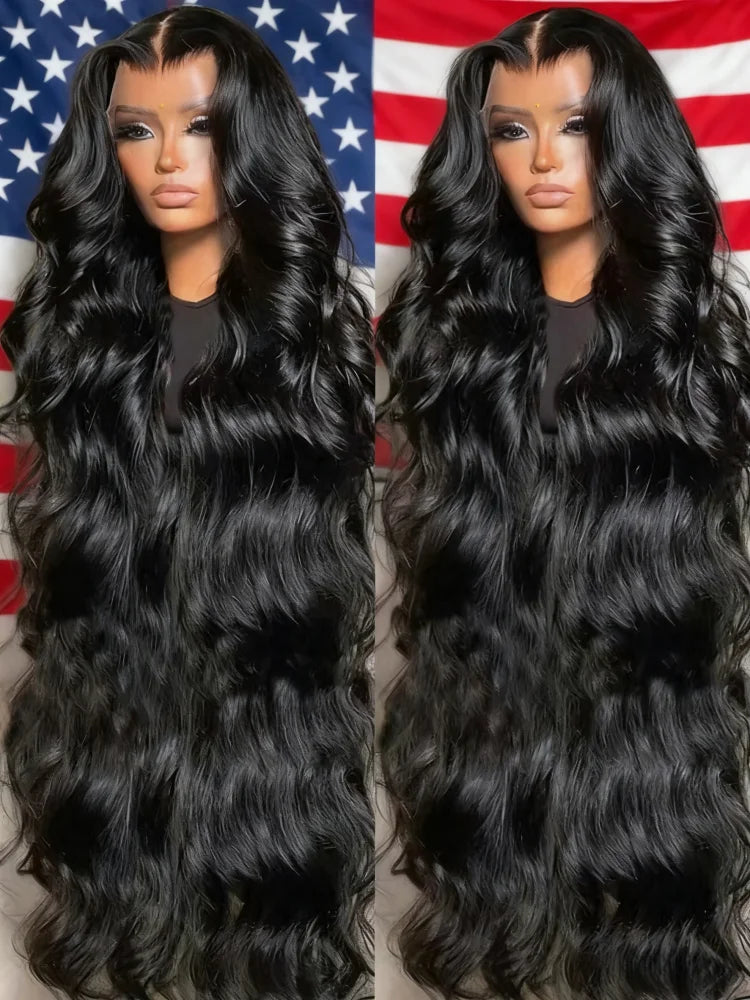 40 46Inch Body Wave Wigs Human Hair 13x6 13x4 HD Lace Frontal 100% Human Hair Wig For Black Women 250 Density Lace Closure Wigs