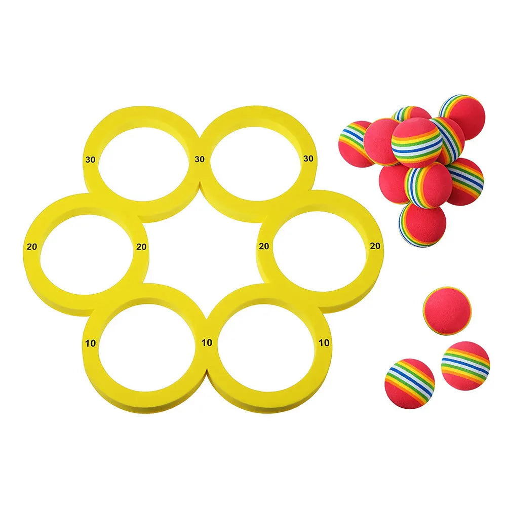 Pool Toys Games Set with 10 Ball/ Pool Floating Throwing Games/ Floating Pool Water Toys for Kids Adults Swimming Pool Water Game