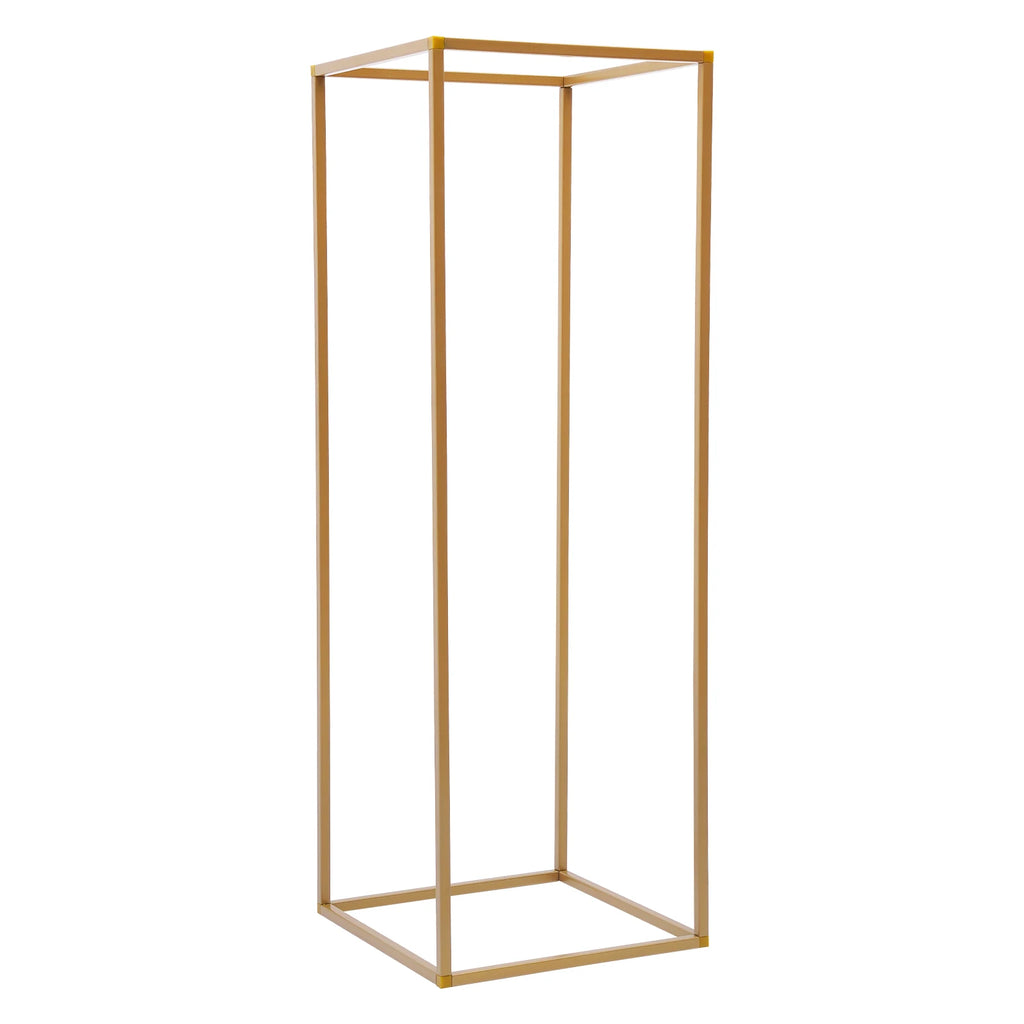 Geometric Iron Flower Display Rack 10Pcs, Freestanding Centerpiece Holder with Easy Assembly & Hollow Design, Versatile Decor for Anniversaries Events, Home Office Dessert Table Use