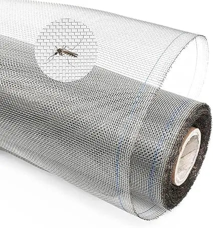 Stainless Steel 304 Window Screen Mesh, 47 Inches by 100 Feet Roll, Metal Replacement for Doors, Patios