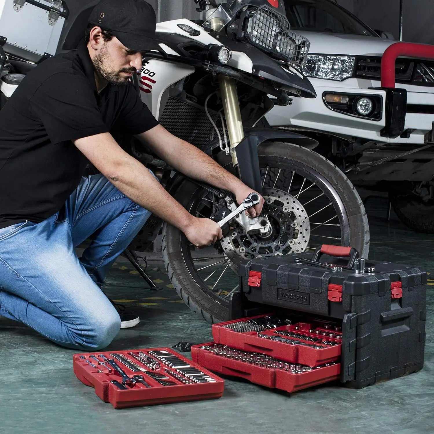 Bestseller 450-Piece Mechanics Tool Set, Universal Professional Tool Kit with Heavy Duty Case Box