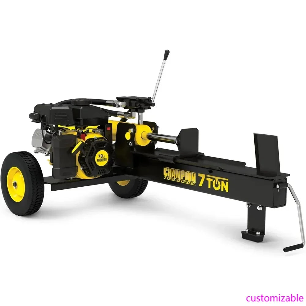 Compact Horizontal Gas Log Splitter with Auto Return, Black