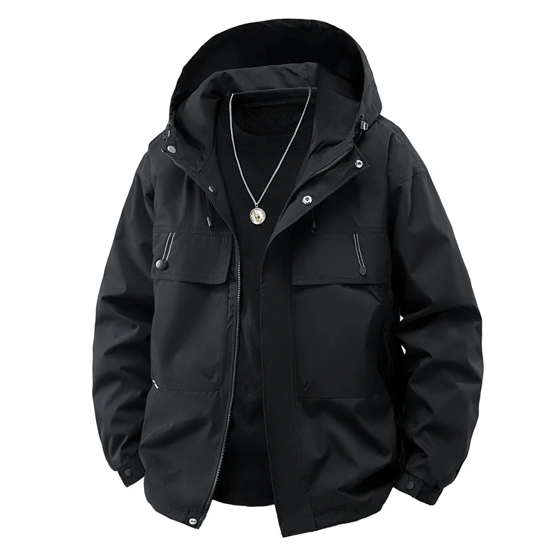 CHRLCK Unisex Hiking Fleece Waterproof Jackets Winter Windbreaker- Outdoor Camping ,Trekking Fishing Jacket/ Windproof Coat Autumn