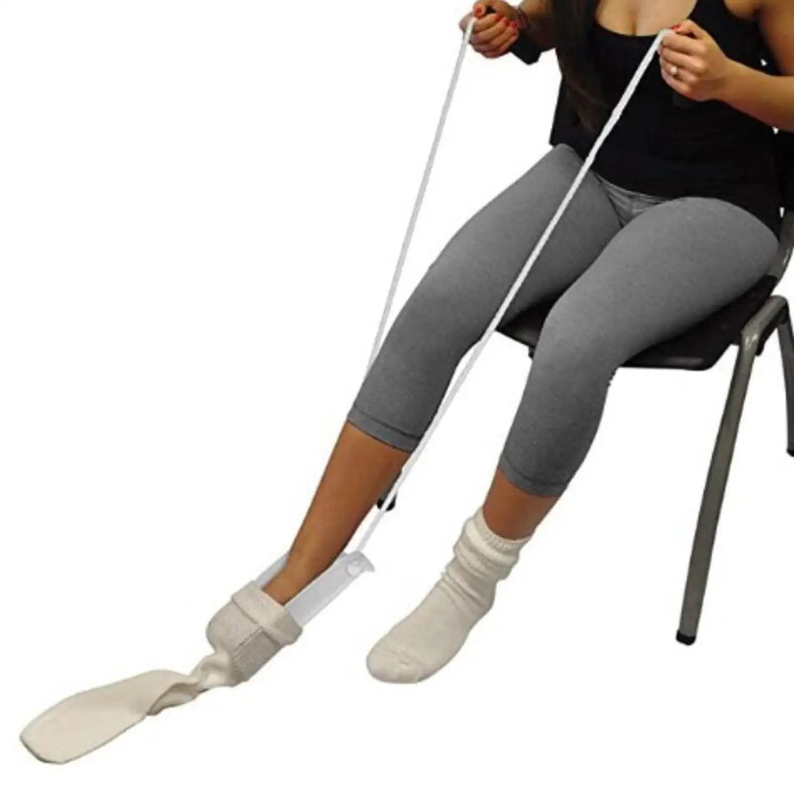 Sock Assist Plastic Sock Donner Dressing Tool Mobility Aid for Putting on Socks for Handicapped Adults