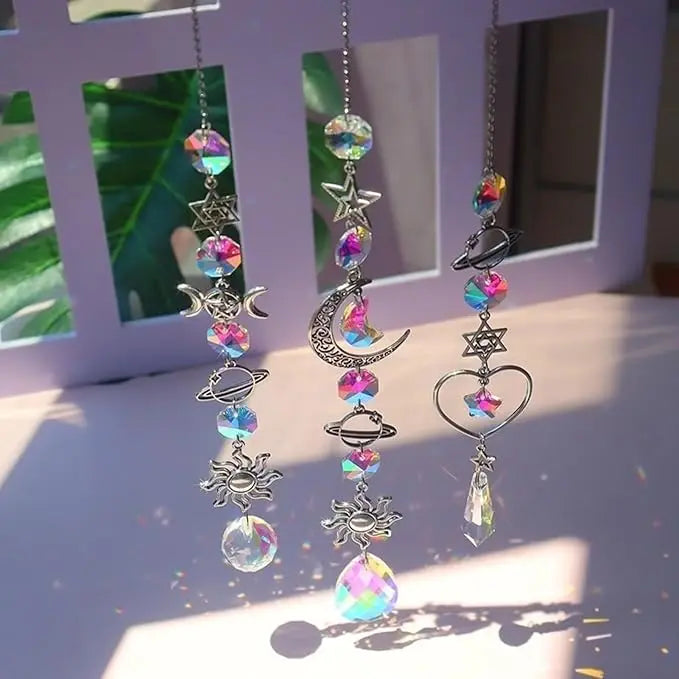 Crystal Wind Chime Rainbow Maker /Sun Catcher/ Dream Catcher Pendant/ Home/ Garden Decor Wind Chime, Holiday, Festival, Home Decor,