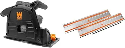 Circular Saw Kit with 100-Inch Guide Rail and Attachments