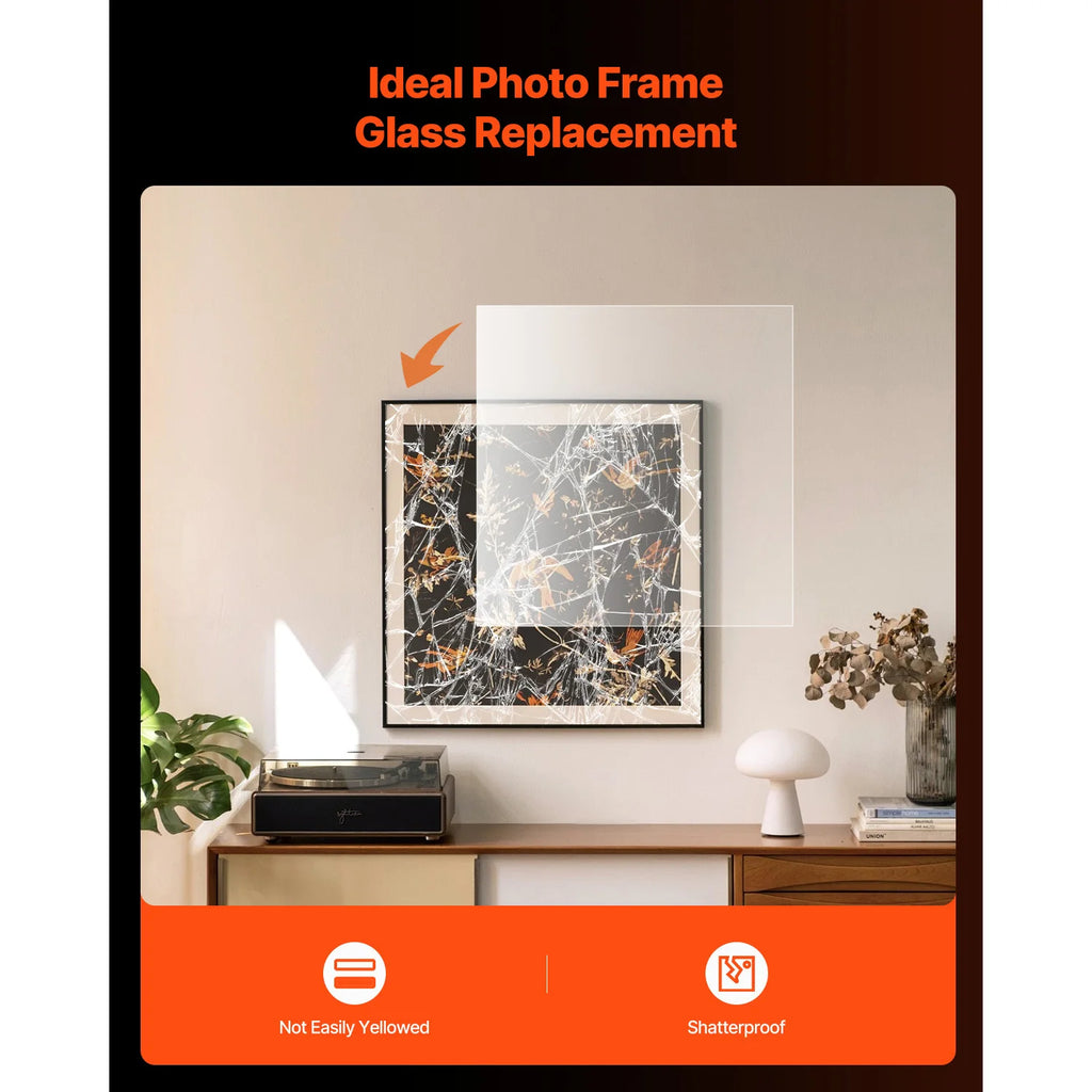 Plexiglass Sheets 5-Pack Plastic Sheet 24x36Inch 0.04Inch Thick Transparent Clear Flexible Plastic Panels for Craft