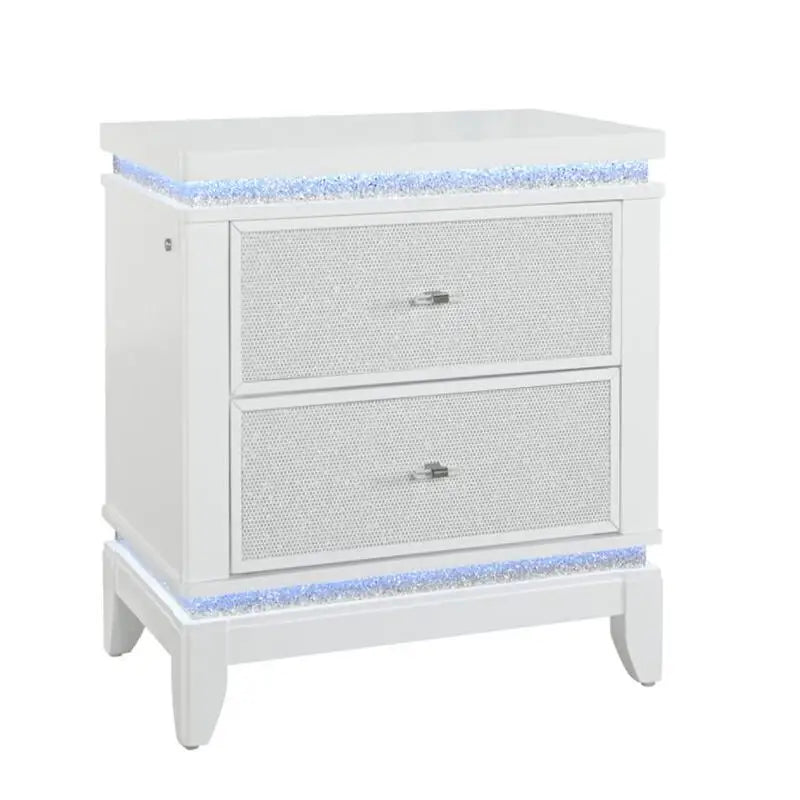 5-Piece Bedroom Set - White King Size Bed with Nightstands, Dresser, and Mirror