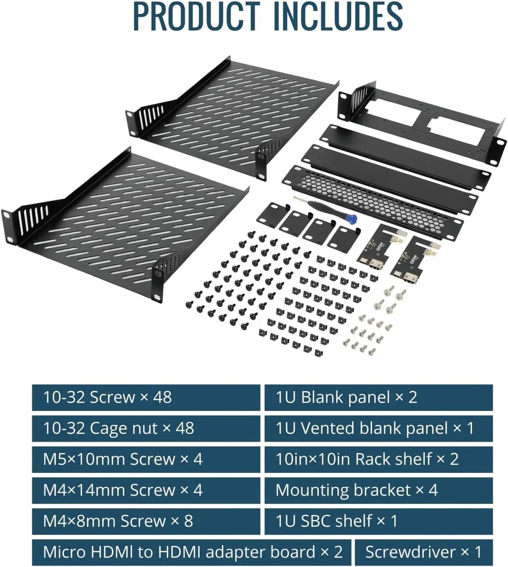 12U Mini Server Rack, 10 Inch Deep with Translucent Panels & Handles for IT Equipment & AV Devices, White
