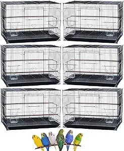 Aviary Breeding Cage for Finches, Parakeets, and Other Small Birds - 24 x 16 x 16 High in Black
