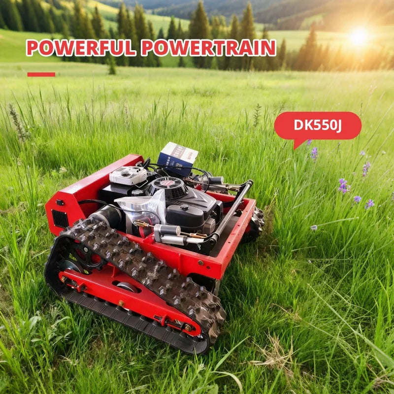 Customized Remote-controlled Lawn Mower, Farm Garden Automatic Crawler Track Lawn Mower/ Robot, Household High Quality Lawn Mower