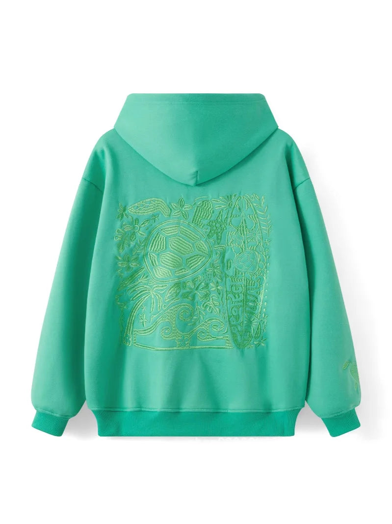 Embroidered Hoodie, Y2K Pullover, Sweatshirt, Hoodie, Casual Style