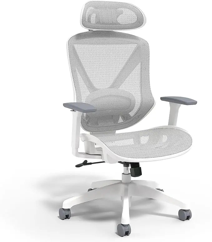 Ergonomic Mesh Swivel Task Chair, Gray (UN61365)