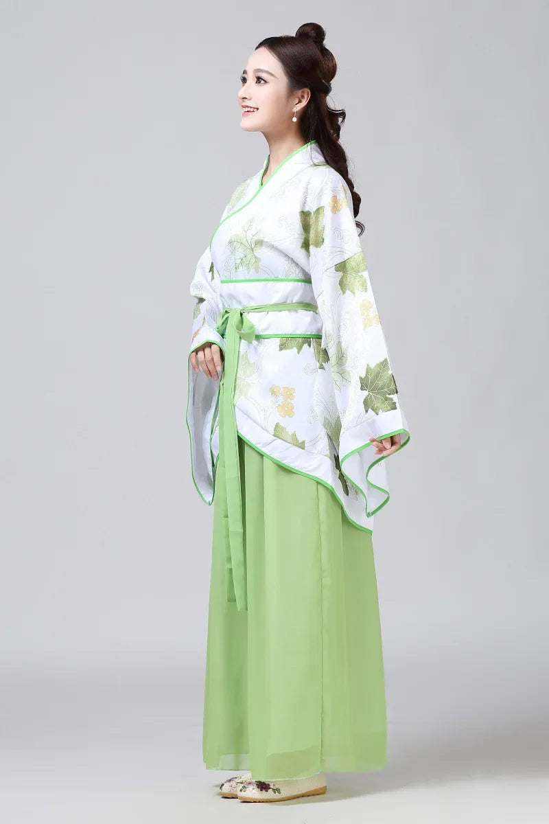 Vintage Hanfu Women Top Skirt 2 Piece Set Costume Festival Outfit Cosplay Ladies Dress Suit Elegant Traditional Chinese Clothing