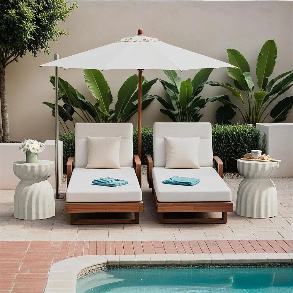 Contemporary Lightweight Concrete Accent Side Table/ Patio Hourglass /Side End Table/ Garden Stool/ Living Room/ Office