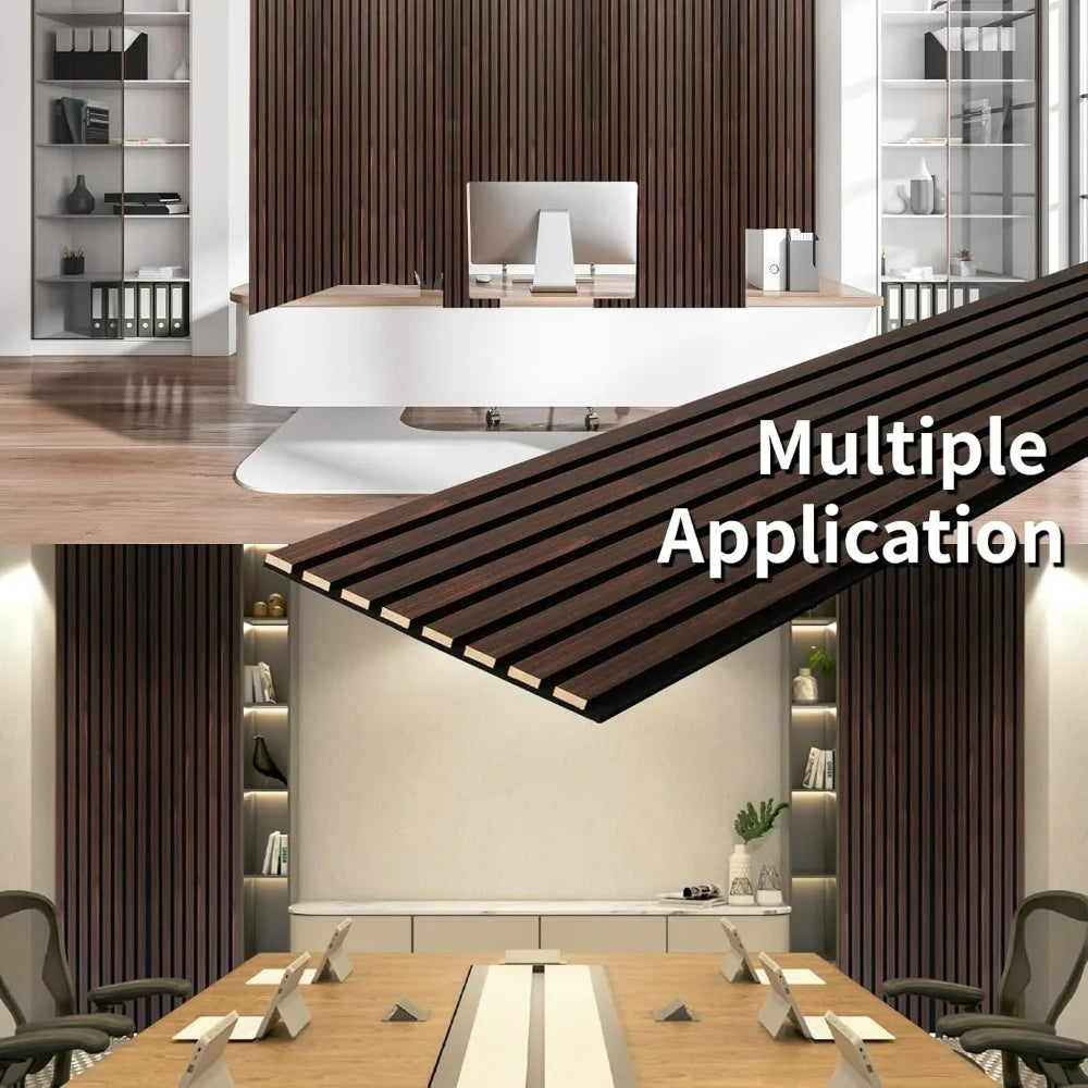 Art 3D Wall Panels: 108 x 13 Wooden Slat Wall Panels, 2-Pack/ 3D Soundproofing Acoustic Wall Panels, Large Size