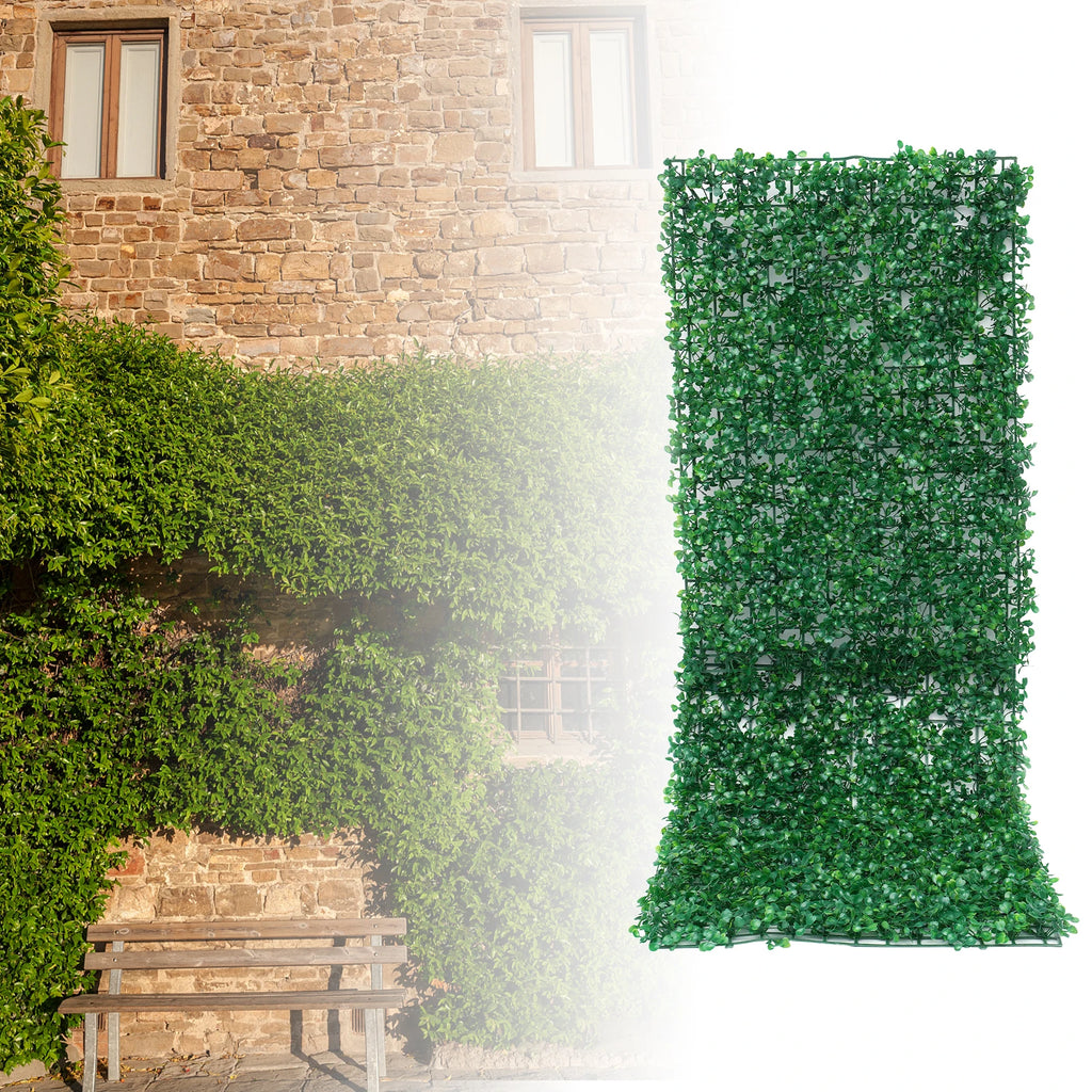 Artificial Greenery Wall Panel 12 Pack, 23.6x15.7in Faux Plant Mat with High Density PE, Privacy Fence Screen for Garden/ Patio