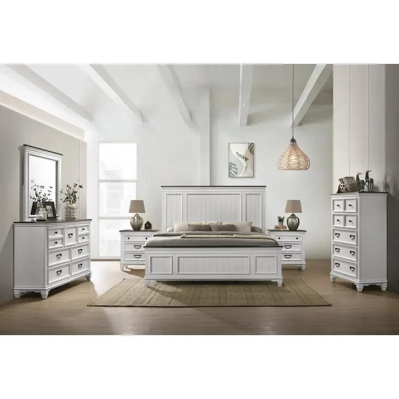 6-Piece Shiplap Panel King Bedroom Set