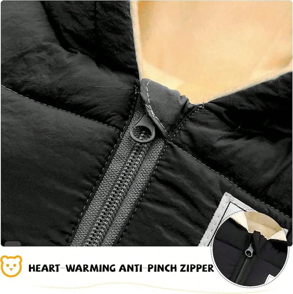 Baby Clothes Cute Infant Toddler Snowsuit Warm Newborn Boy/ Girl Winter Coats/ Hooded Zip Jumpsuit