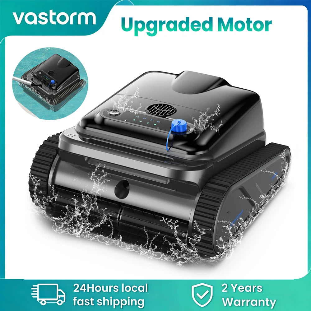 2026 Upgraded Y50S Robot Swimming Pool Cleaner 130Mins Runtime Self-Parking Powerful Cordless Floor Wall Auto Cleaning