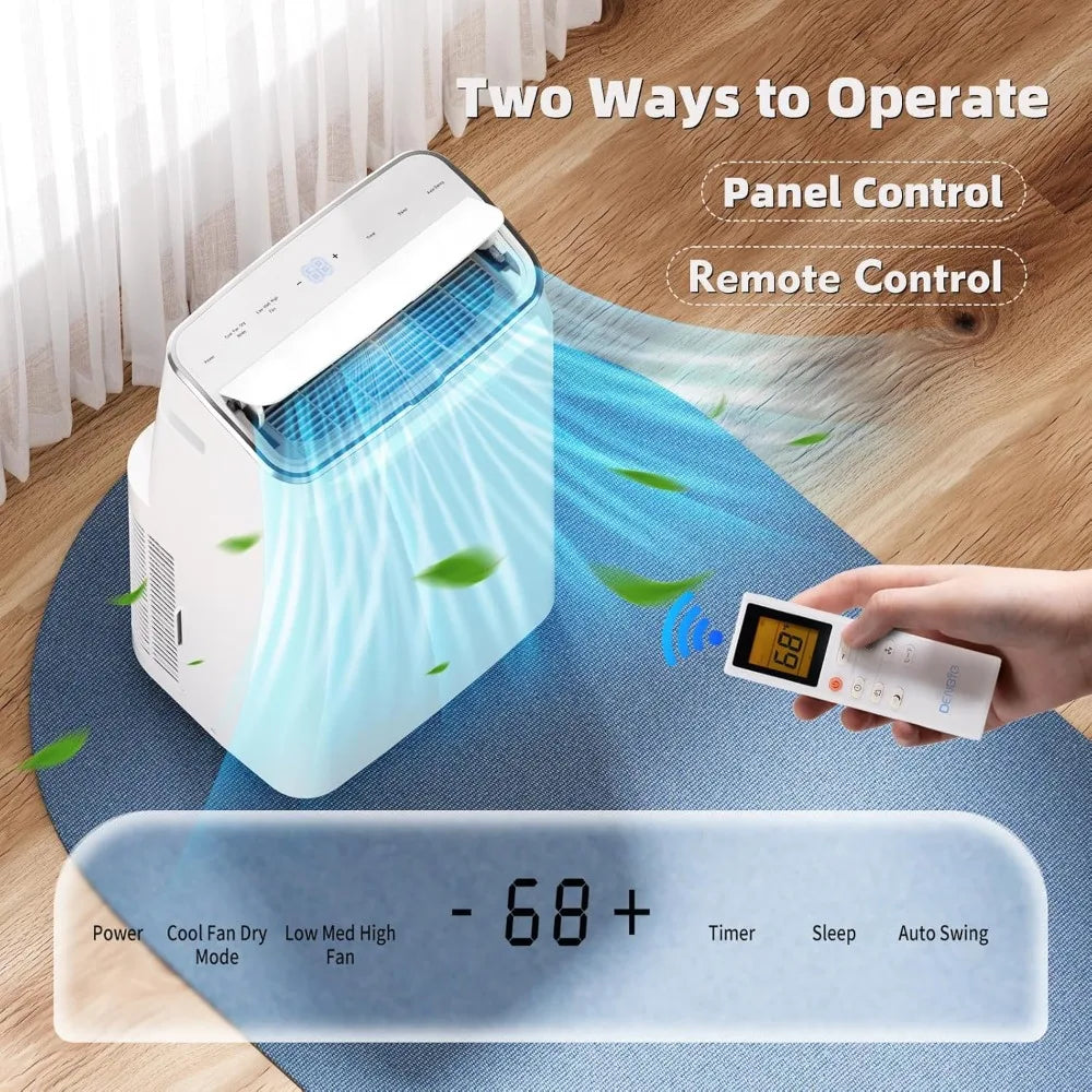 15,000 BTU Portable Air Conditioner, Portable AC Unit with Built-in Dehumidifier and Cooling Fan for Room up to 400 sq.ft