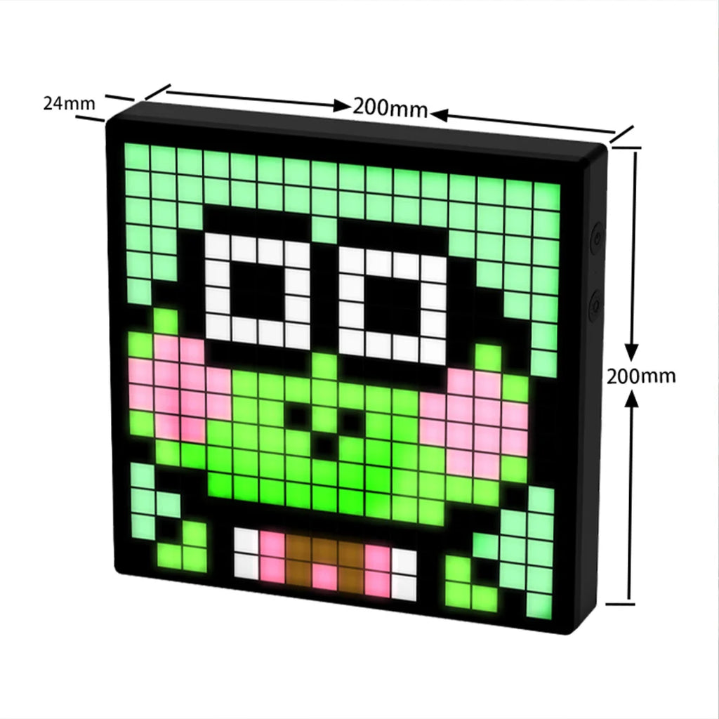  Programmable LED Pixel Display Screen APP Control RGB Custom Text Animation Pixel Art Light Sign For Game Room/ Bar /Desk Decor