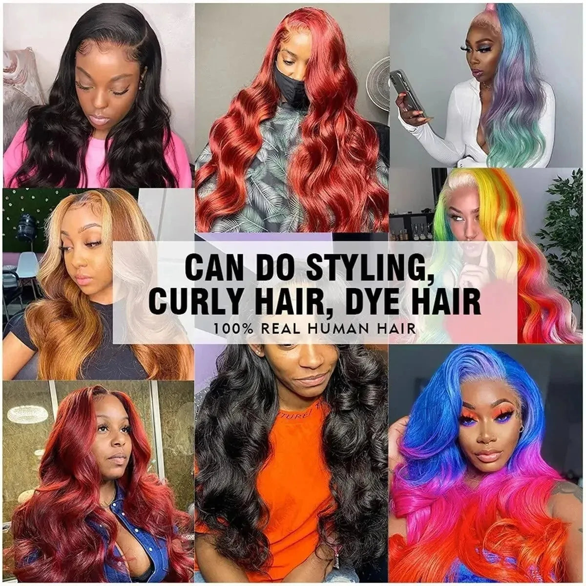 40 46Inch Body Wave Wigs Human Hair 13x6 13x4 HD Lace Frontal 100% Human Hair Wig For Black Women 250 Density Lace Closure Wigs