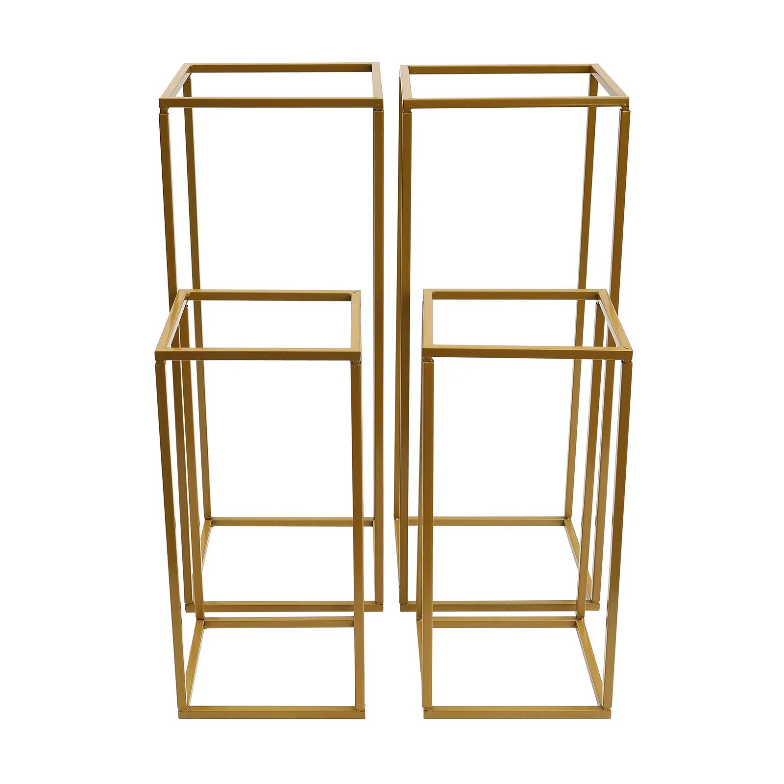 4 Pack Flower Stand Detachable Geometric Floral Display Rack Wedding Party Backdrop Stand/ Home/ Garden/ Hotel Decoration