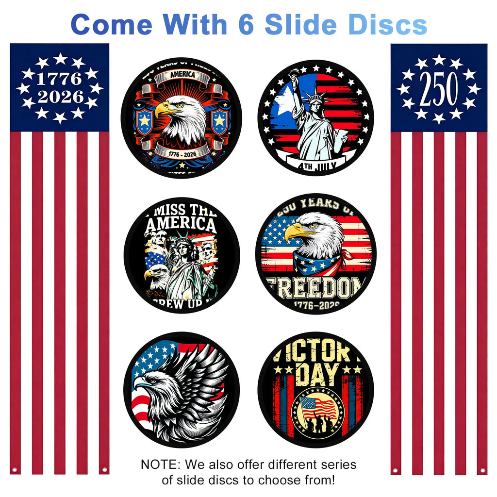 19-in-1 Galaxy Projector Starry Sky Night Light, 360° Rotate Planetarium Lamp with Independence Day Film Discs, LED Star Projector for Bedroom Home Decor, July 4th Patriotic Party Light, Kids Adults Gift, Timed & Adjustable