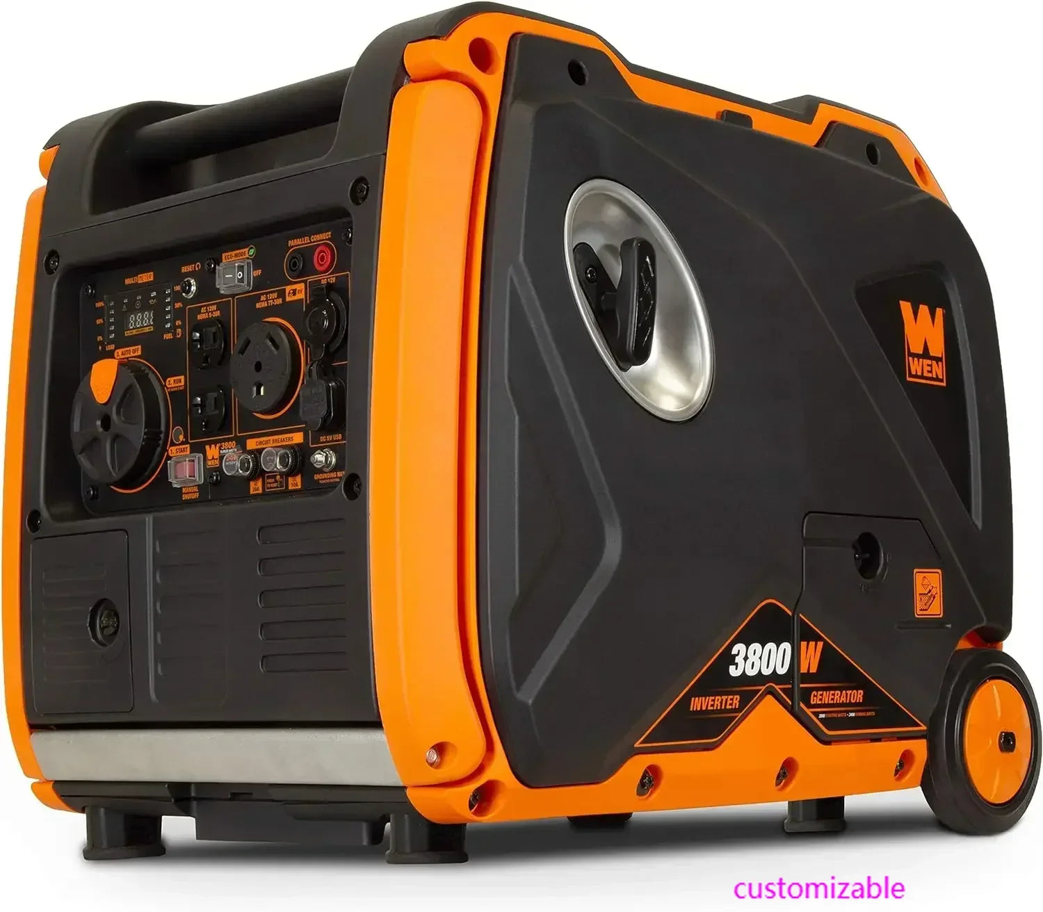 WEN 56380i Super Quiet 3800-Watt RV-Ready Portable Inverter Generator with Fuel Shut-Off and Electric Start USA