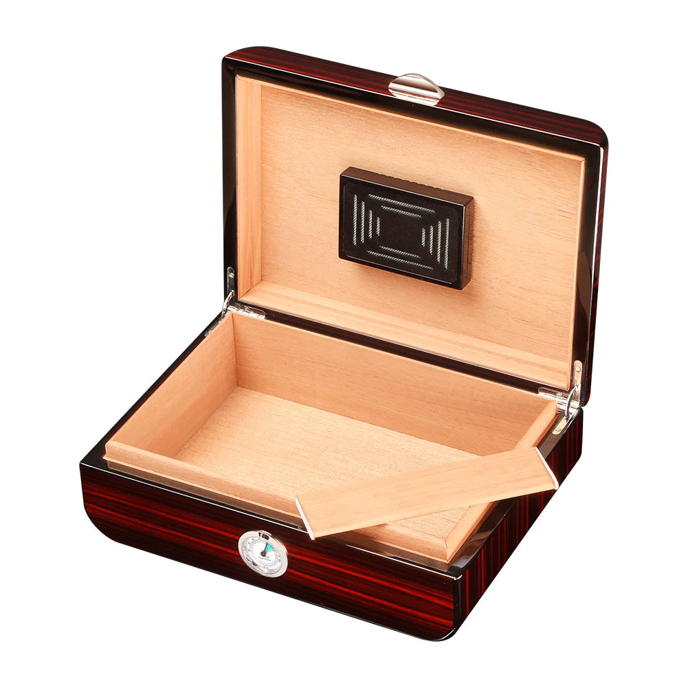 GALINER Cedar Wood Humidor Home Storage Cigar Box With Hygrometer Humidifier Travel Cigar Case
