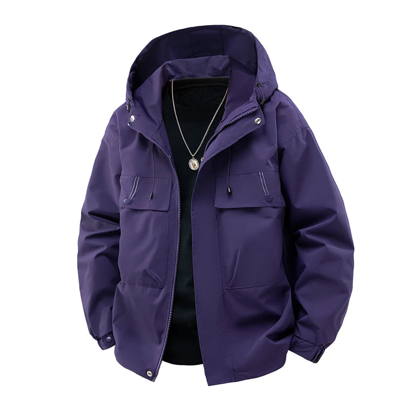 CHRLCK Unisex Hiking Fleece Waterproof Jackets Winter Windbreaker- Outdoor Camping ,Trekking Fishing Jacket/ Windproof Coat Autumn