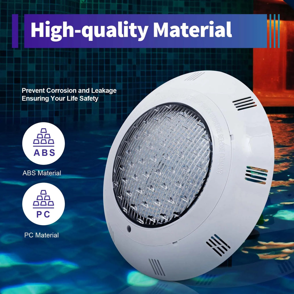 45W & 36W RGB LED Pool Light IP68 Waterproof 460/360 LEDs 2500/3600lm Remote Control for Swimming Pool/ Fountain/ Pond