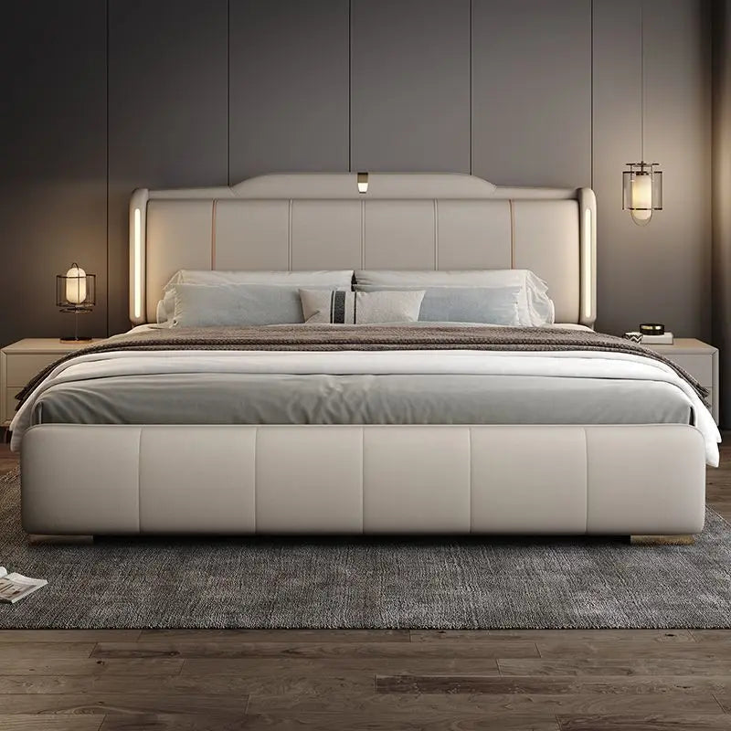 Double Bed Frame King Size Frame Headboard with 3 Drawer Storage