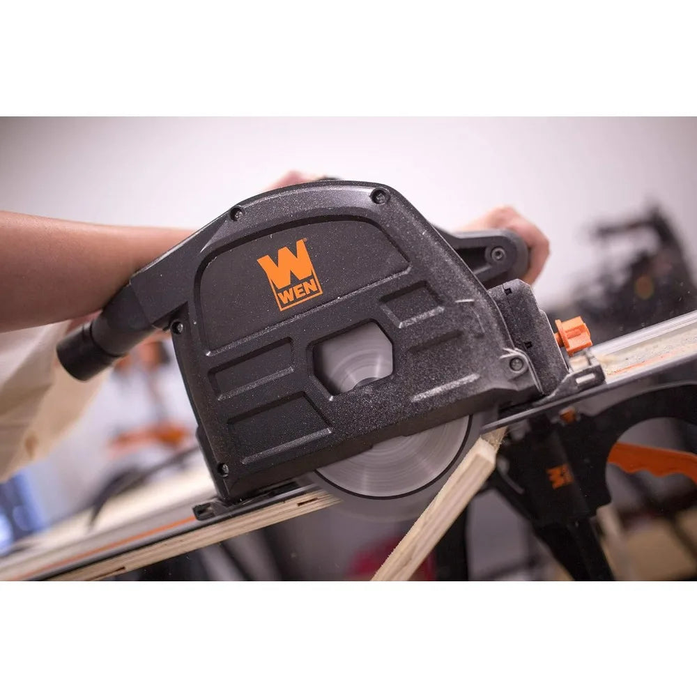 Circular Saw Kit with 100-Inch Guide Rail and Attachments