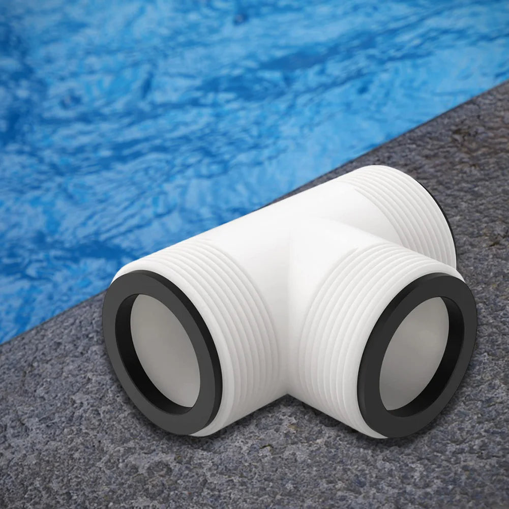 Pool Hose T Splitter Controlling Flow Swimming Pump Hose Adapter Above Ground Pool Hose Connector for 1.5 Inch Pool Pump Hose