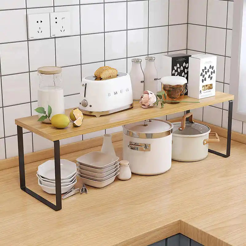 Kitchen Desktop Shelf/ Layered Storage Partition, Small Racks for Storing Dishes, Seasonings, Home Storage Holders Organization