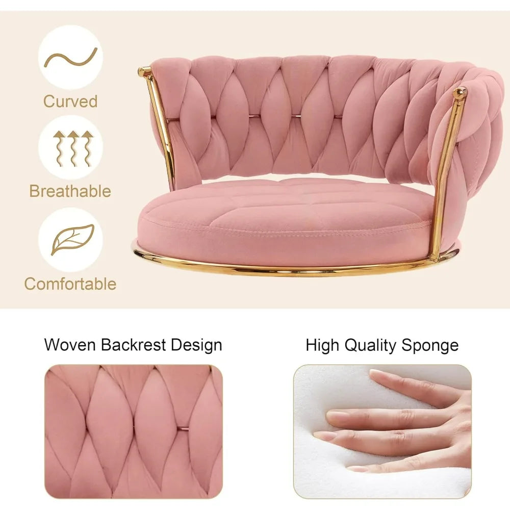 Set of 2 Adjustable Counter Height Bar Stools